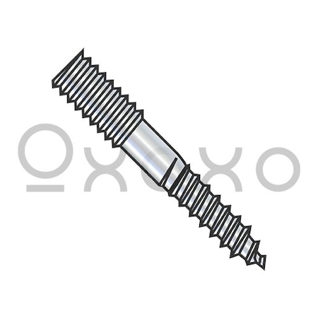 Oxoxo 5/16-18X6 Hanger Bolt Plain Center Zinc, 200PK 181611