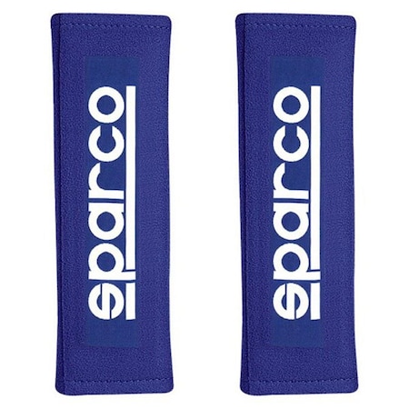 Sparco 3 in. Not Fireproof Velour Harness Pads, Blue 01098S3A