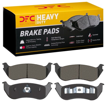 Dynamic Friction Co HEAVY DUTY PADS-SEMI MET 1214-0881-00