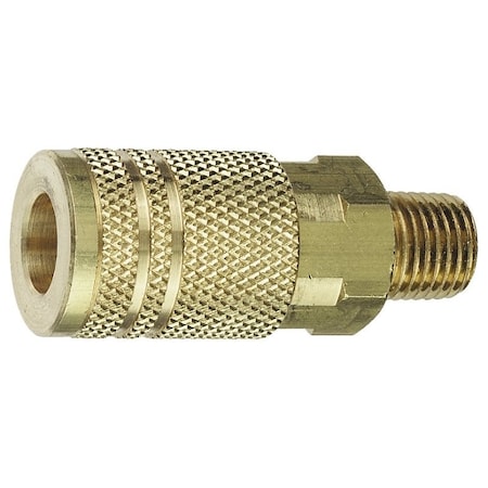 Tru-Flate Coupler, 14 in, MNPT, Brass 13-225