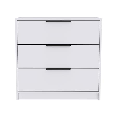 Homeroots 28" White Three Drawer Dresser 544002