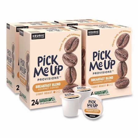 Pick Me Up Provisions Breakfast Blend Coffee K-Cups, 96PK 52967CT