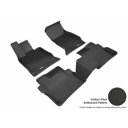 3D Maxpider Kagu R1 R2 Floor Mat for 2016-2018 Cadillac CT6, Black L1CD01701509