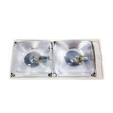 Arcon Arcon 11825; Dome Light; Double Incandescent; 12 V; Clear Lens; 11-1/2 Inch x 5-1/2 Inch; Set of 2 11825