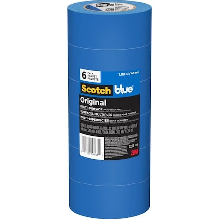 Scotch Original Painter's Tape, Blue, 1.88" W, 60 yd L, 2090 2090-48TP6