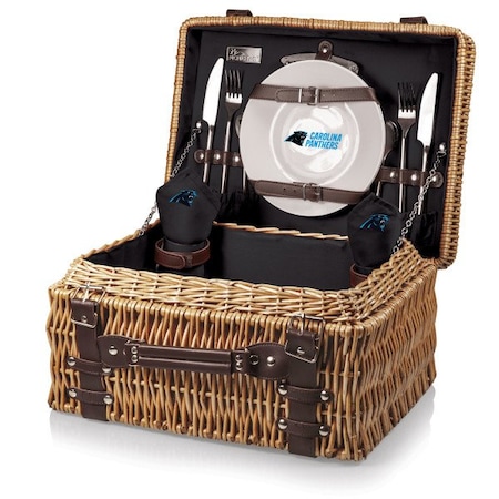 Picnic Time Family Of Brands NFL Carolina Panthers - Champion Picnic Basket 208-40-179-054-2