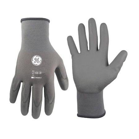General Electric Unisex Dipped Gloves Gray L 1 pair GG205LC