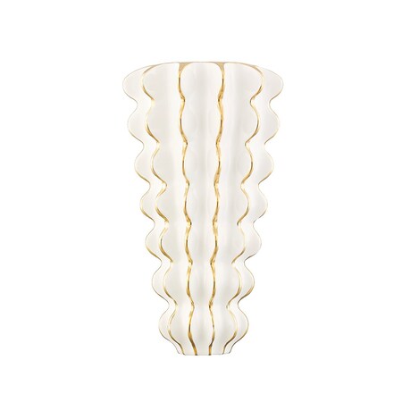 Corbett Lighting Esperanza 2 Light Wall Sconce 9.5 In. Ceramic Gloss White 394-02-CGW