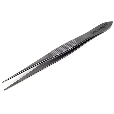 A2Z Scilab Tweezers, Fine Serrated Tip Lab Forceps, 4.5 inch, Stainless Steel A2Z-ZR1124
