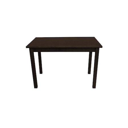 Homeroots 48" Dark Brown Solid Wood Dining Table 548865