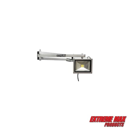 Extreme Max 5001.6065 Swing Arm LED Industrial Work Light Warehouse Race Trailer Shop Garage Workbench 5001.6065