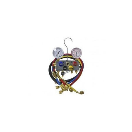 Mastercool 4-WAY 3/8" B/V MANIFOLD GAUGE SET 96472-A