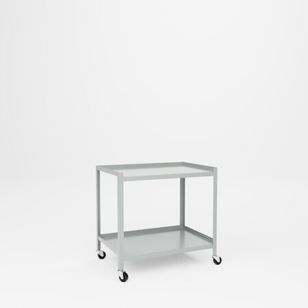 Pucel Two Shelf Utility Table with Three Drawers, 24 in W x 31 in H x 36 in D, Putty TU-2436-2-C3