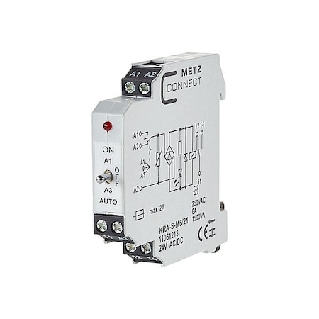 Metz Connect Changeover Contact, 24V AC/DC, 1 Output 11061213