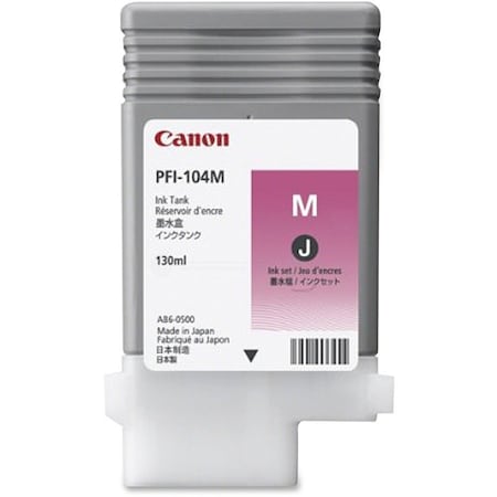 Canon PFI-104M Original Inkjet Ink Cartridge, Magenta, 13 mL 3631B001AA