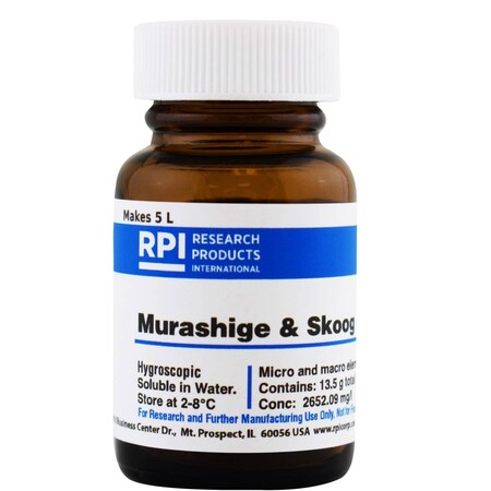 Rpi Murashige and Skoog Modified Medium, 5 L M10600-5.0