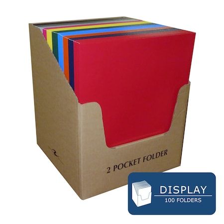 Roaring Spring Pocket Folder Display, 11.75", PK100 36664CS