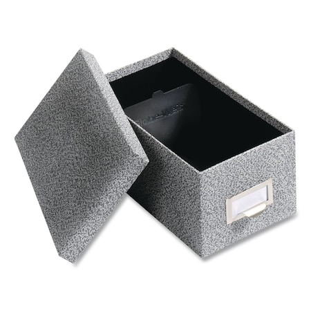 Pendaflex Index Card File Box, Holds 1,000 4 x 6 Cards, 6.63 x 11.63 x 5, Fiberboard, Black Agate 94 BLA