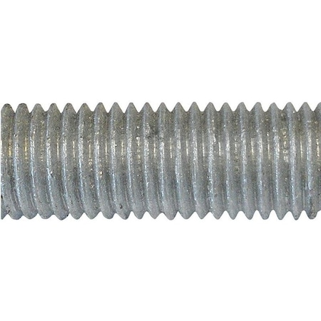 Pfc TR1007 Threaded Rod, 5811 in Thread, 12 ft L, A Grade, Carbon Steel, Galvanized, NC Thread 770067-BR