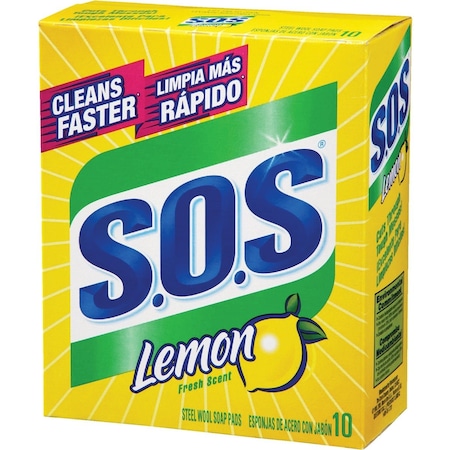 S.O.S. Lemon Scouring Pad, 10 Count 10001