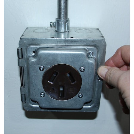 Southwire Electrical Box Cover, Square, Galvanized Steel HP1949