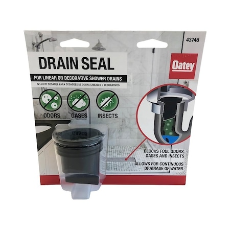 Oatey Drain Seal, PVC, Black 43746