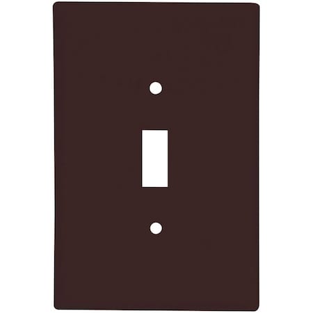 Eaton Wiring Devices Wallplate, 4-1/2 in L, 2-3/4 in W, 1 -Gang, Thermoset, Brown, High-Gloss 2144B-BOX