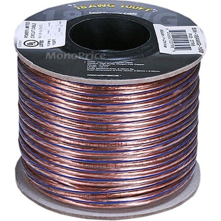 Monoprice Choice Series 18AWG Oxygen-Free Pure Bare Copper Speaker Wire, 100ft 2795