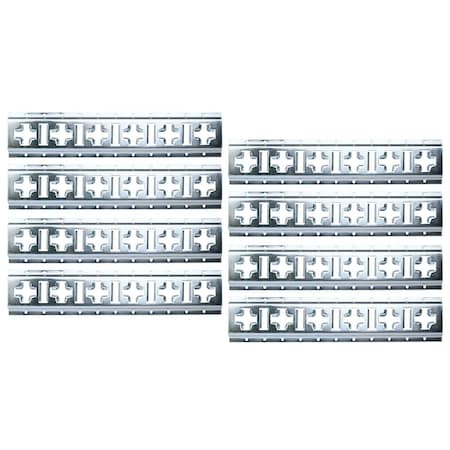 Mytee Products 2ft E Track Horizontal & Vertical Cross Galvanized Trailer Truck, 8PK ETKC2x8