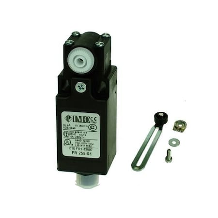 Imo Automation Limit Switch, Compact Adjustable Roller Lever LRC2A55-S1