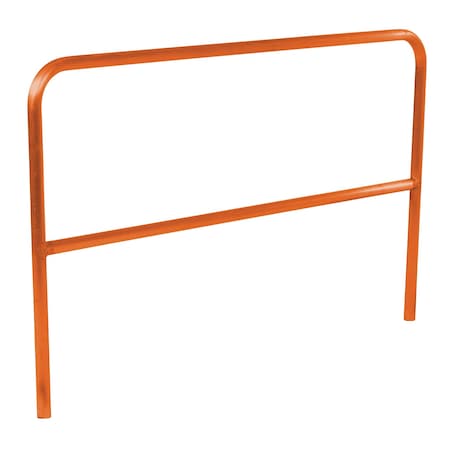 Vestil Aluminum Pipe Safety Railing 72 In. Length Orange ADKR-6-OR