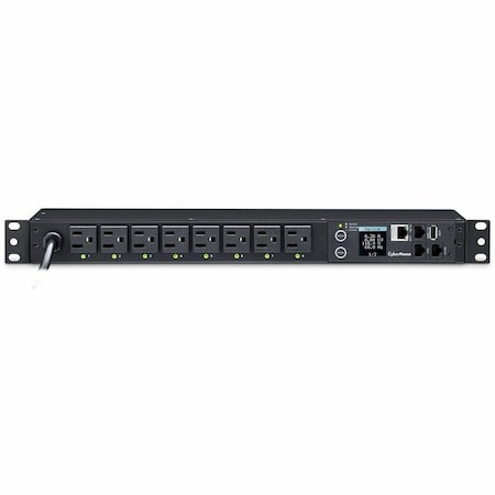 Cyberpower 15A 120V METERED-BY-OUTLET SWITCHED PDU NEMA OUTLETS 12FT CORD YEAR WARRANTY PDU81001