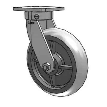 Albion kingpinless-Caster-8x2-rubber 110XR08229S