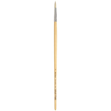 Da Vinci TOP-ACRYL White Brush, Synthetic, Acrylic & Oil, Round, Series 7782, Size 8 VA-7782_8