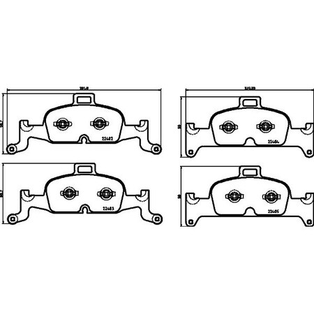 Hella Brake Pad Set, disc brake 355025811