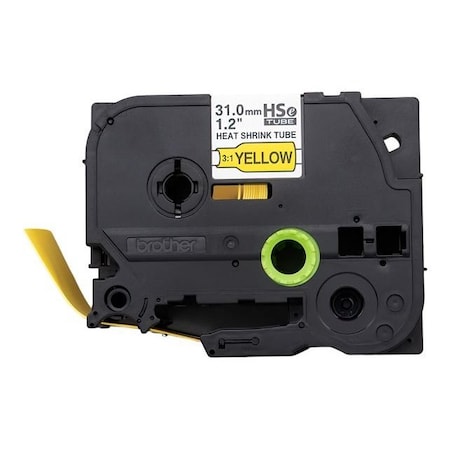 Brother SleeveLabel, Yellow, Polyolefin, 15/16inW HSe661E