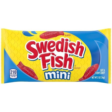 Swedish Fish Chewy Candy, Red Berry, 2 oz 481006
