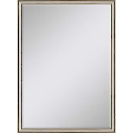 Homeroots 38" Silver Wood Accent Mirror 632778