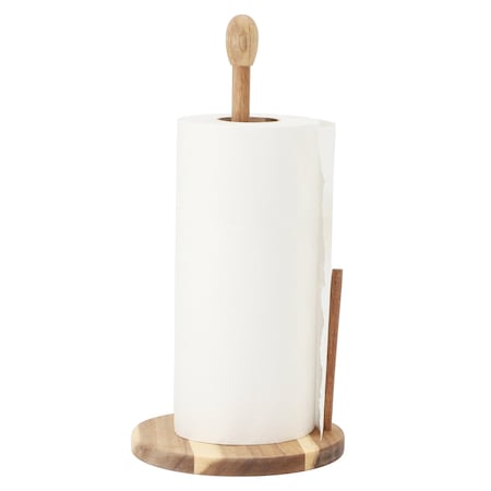 Megachef 14 inch Acacia Wood Paper Towel Holder 750122148M