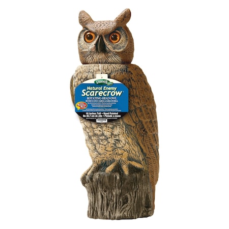 Dalen Dalen Scarecrow Rotating-Head Owl Animal Repellent Decoy For All Pests RHO4-CUS