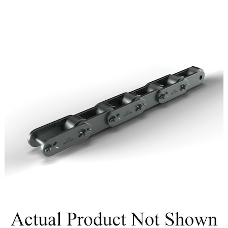 Hkk Chain HKK Heavy Series Double Pitch Car Lg Riv Conv, 10 ft OAL, 2 P, 1-1/8 Dia x 5/8 W, .156 THK Plate, AS DC082R1A