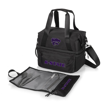 Picnic Time Family Of Brands NCAA Kansas State Wildcats Tarana Lunch Bag Cooler with Utensils made from Recycled Material 515-01-179-254-0