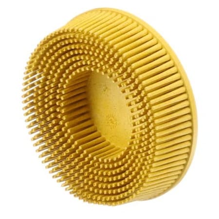 3M Scotch-Brite Roloc Bristle Dsc 07527, 3 In X 5/8 Tapered Med, 4PK 61500135399