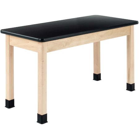 Diversified Spaces Rectangle Tbl, Plain Aprn, 54" W, 56" L, 30" H, HPL, black P720LBBM30N