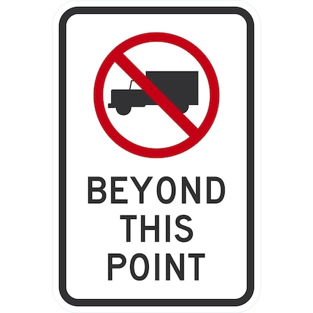 Lyle Beyond This Point (w/graphic), 12x18, Non-Reflective, White G-4917-NA_12x18
