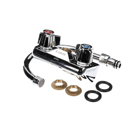 Kason Faucet with 6in Swivel Gooseneck, Wall Mount, 4in Centers 60457KL4802