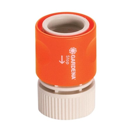 Gardena 36918 Hose Connector with Stop 0.62 x 0.5 in. 7439797