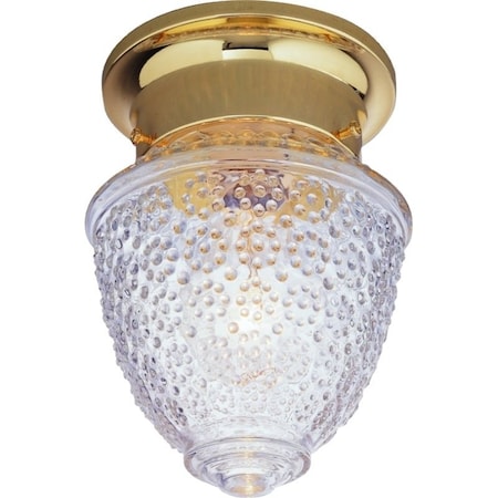 Boston Harbor Ceiling Light Fixture, 0.5 A, 120 V, 60 W, 1-Lamp, A19 or CFL Lamp, Metal Fixture RF-F-013-PB-3L