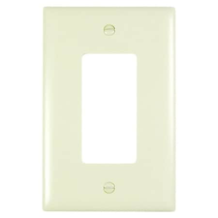 Legrand TradeMaster Wallplate, 5.06 in L, 3.31 in W, 1 -Gang, Nylon, Light Almond TPJ26LA
