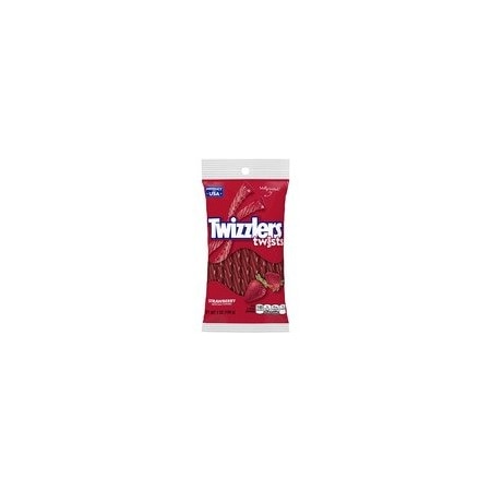 Twizzlers Twists Strawberry Flavored Candy, Strawberry, Low Fat, Trans Fat Free, 7 oz, 12PK 54402